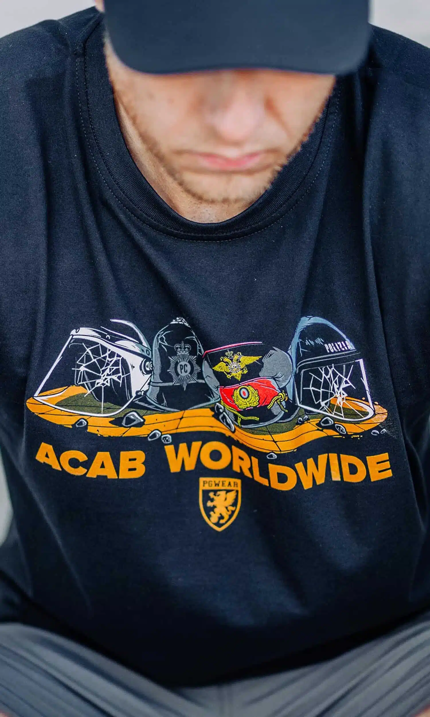 PG WEAR - ACAB Worldwide - BLACK - Majica - 5